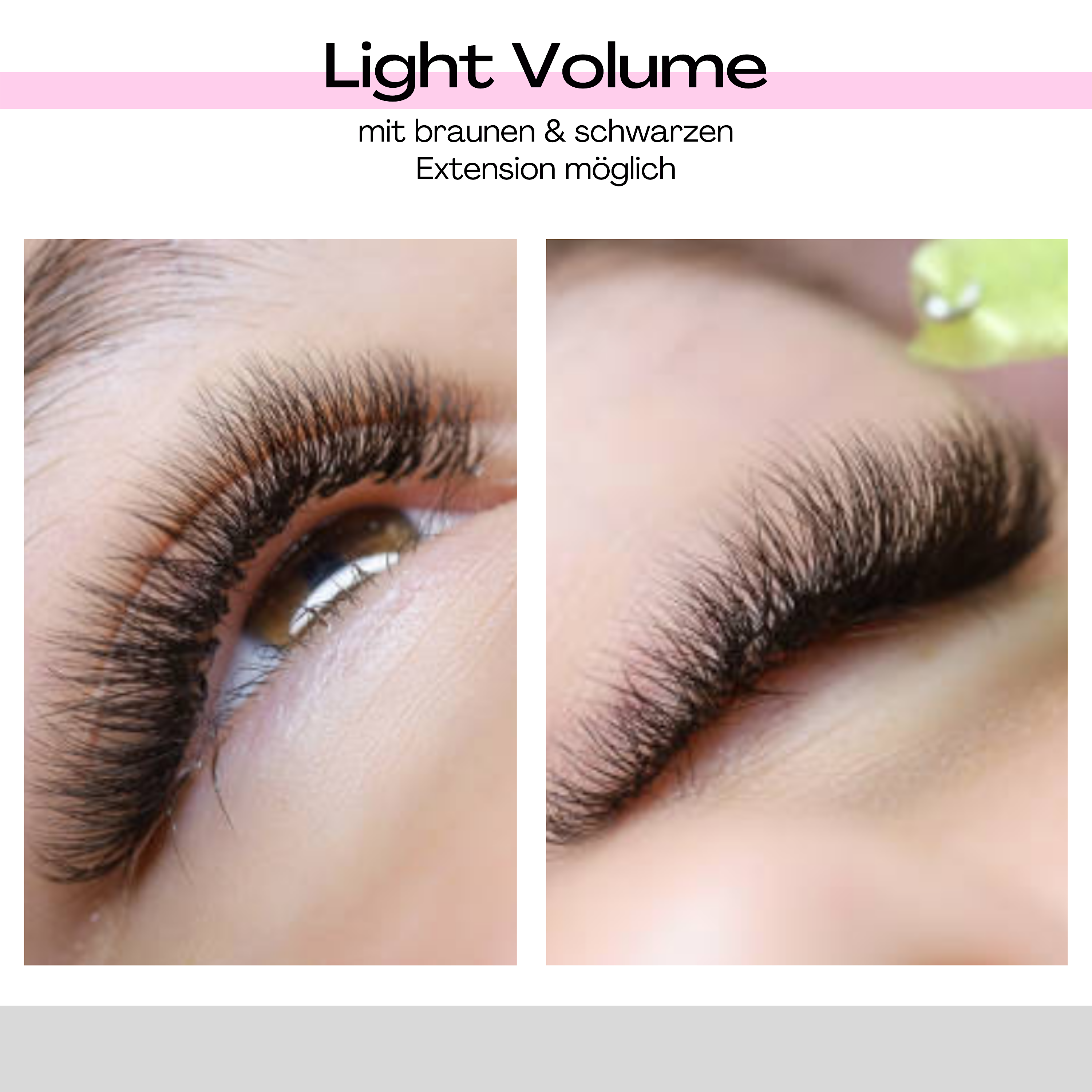 Wimpernverlängerung Light Volume